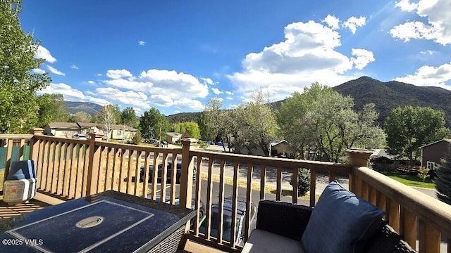600 Price Ln Unit 6, Gypsum, CO 81637 - balcony with a deck with mountain view