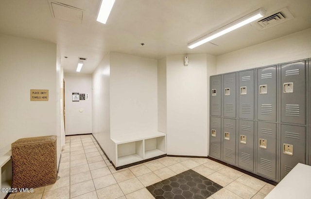 interior space featuring visible vents