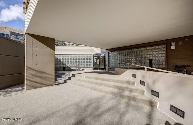 view of stairs