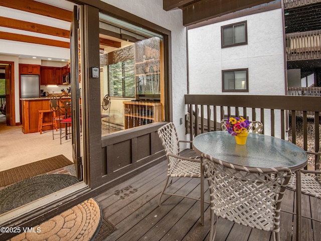 4610 Vail Racquet Club Dr Unit 7-12, Vail, CO 81657 - deck with outdoor dining space