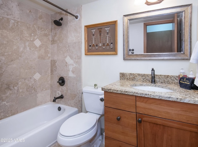 4610 Vail Racquet Club Dr Unit 7-12, Vail, CO 81657 - full bathroom with vanity, toilet, and bathtub / shower combination