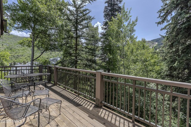 111 Scott Hill Rd Unit 17, Beaver Creek, CO 81620 - view of mountain backdrop with a heavily wooded area