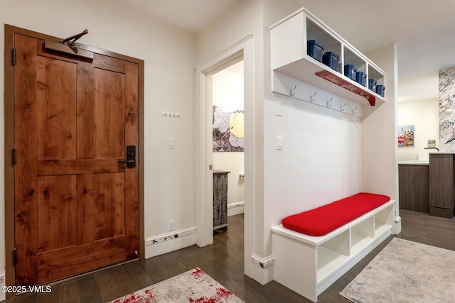 311 Offerson Rd Unit 223, Beaver Creek, CO 81620 - mudroom featuring wood finished floors and baseboards