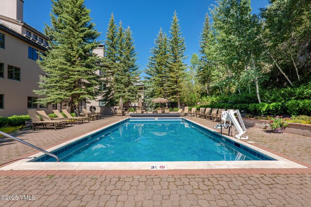 311 Offerson Rd Unit 223, Beaver Creek, CO 81620 - community pool with a patio