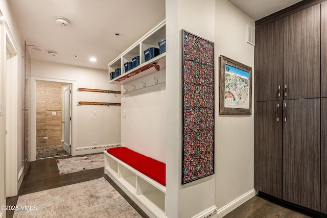 311 Offerson Rd Unit 223, Beaver Creek, CO 81620 - mudroom with dark wood finished floors and recessed lighting