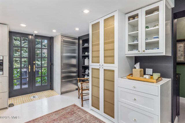 pantry featuring french doors