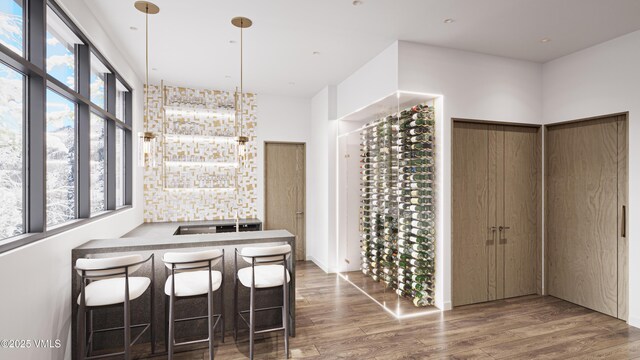 46 Red Spruce Ln Unit 2, Beaver Creek, CO 81620 - wine area with wood finished floors