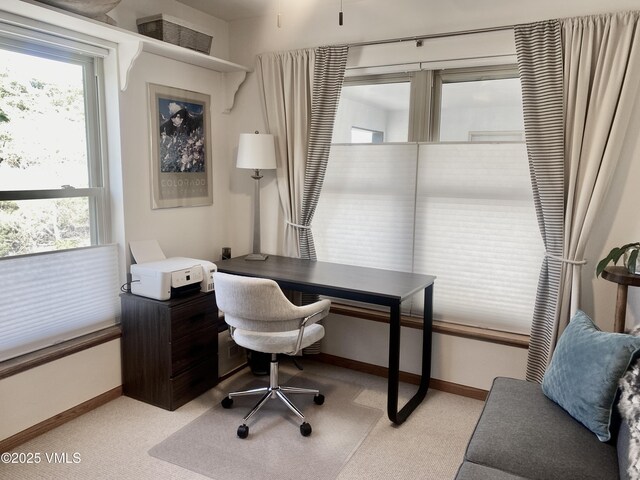 34323 US Highway 6 Unit R-201, Edwards, CO 81632 - office area with light colored carpet and baseboards