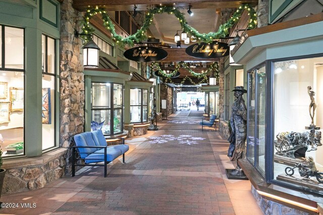 lobby featuring a high ceiling