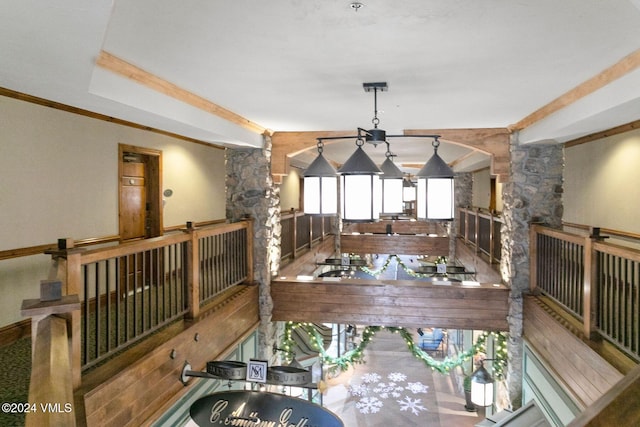 dining room featuring ornamental molding