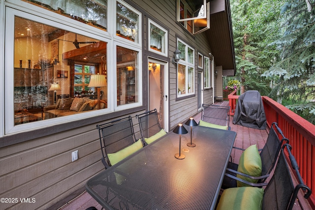 2832 Kinnickinnick Rd Unit 4, Vail, CO 81657 - deck with outdoor dining space