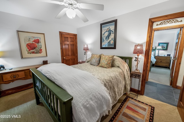 2832 Kinnickinnick Rd Unit 4, Vail, CO 81657 - carpeted bedroom with ceiling fan