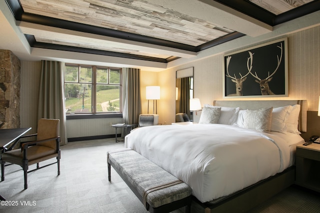130 Daybreak Rdg Unit 732, Avon, CO 81620 - bedroom featuring carpet floors and wallpapered walls