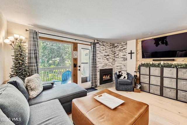 4570 Vail Racquet Club Dr Unit 2-3, Vail, CO 81657 - living area with a tile fireplace