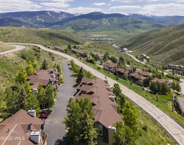 1082 W Wildwood Rd Unit C, Avon, CO 81620 - aerial view of residential area with mountains