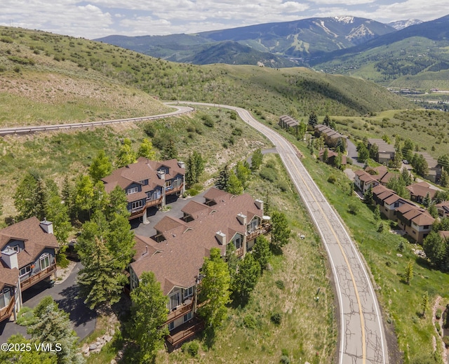 1082 W Wildwood Rd Unit C, Avon, CO 81620 - aerial view of residential area with a mountainous background