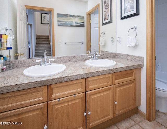 1082 W Wildwood Rd Unit C, Avon, CO 81620 - full bath with double vanity and tile patterned flooring