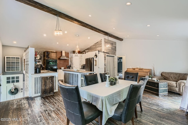 751 Bull Run, Eagle, CO 81631 - dining room featuring dark wood-style flooring and recessed lighting