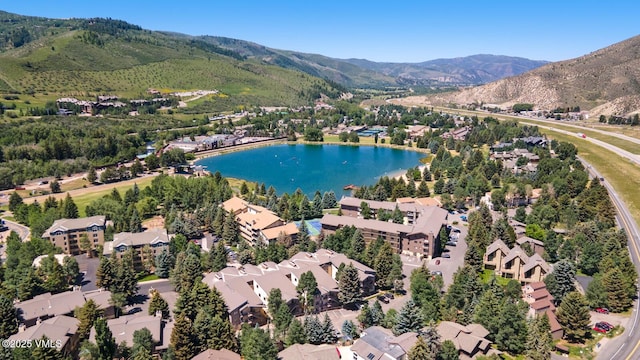 177 Lake St Unit 24, Avon, CO 81620 - aerial view of property and surrounding area with a water and mountain view