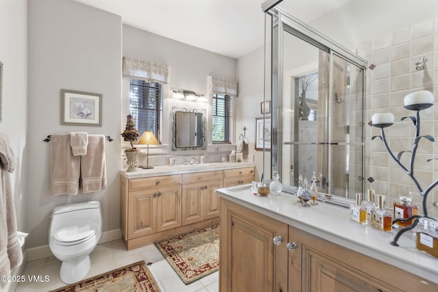 1416 Red Draw, Edwards, CO 81632 - full bath featuring vanity, a stall shower, and tile patterned flooring