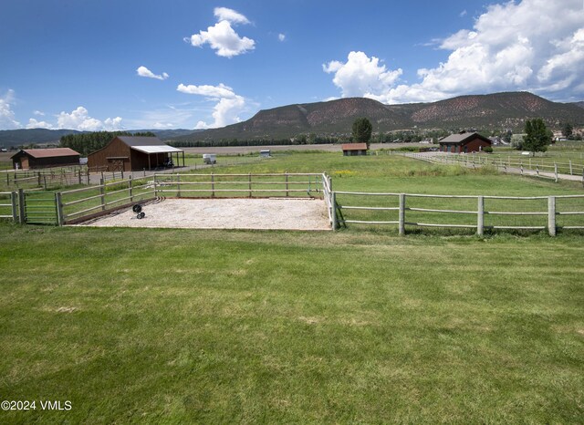 exterior space featuring a rural view