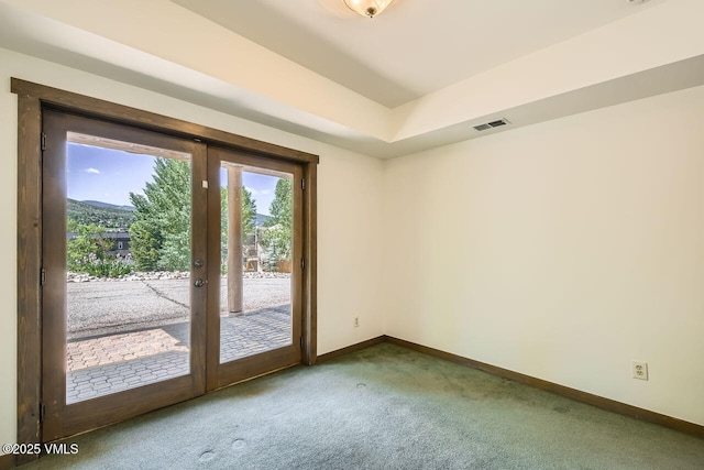 121 Hackamore Rd Unit A, Edwards, CO 81632 - carpeted empty room with baseboards and french doors