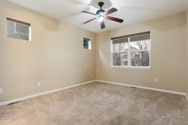 260 Longview Ave, Eagle, CO 81631 - carpeted empty room with baseboards, visible vents, and a ceiling fan