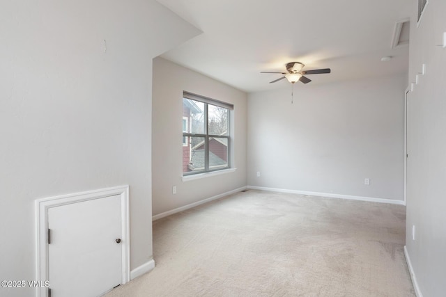 260 Longview Ave, Eagle, CO 81631 - spare room with light colored carpet, ceiling fan, and baseboards