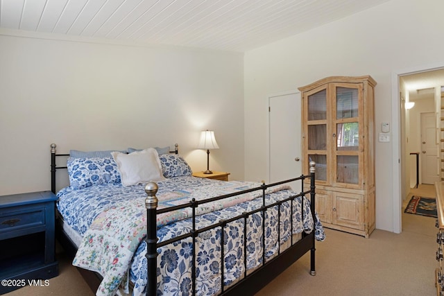 4506 Spruce Way Unit 2, Vail, CO 81657 - carpeted bedroom with wooden ceiling