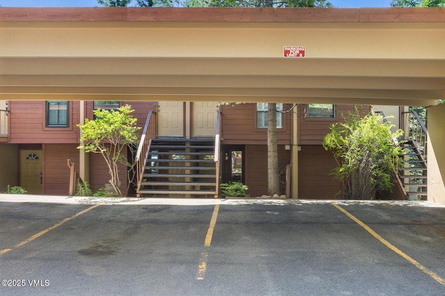 4506 Spruce Way Unit 2, Vail, CO 81657 - view of building exterior featuring stairs and covered parking