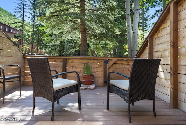 4506 Spruce Way Unit 2, Vail, CO 81657 - view of wooden terrace