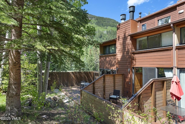 4506 Spruce Way Unit 2, Vail, CO 81657 - rear view of house with a mountain view