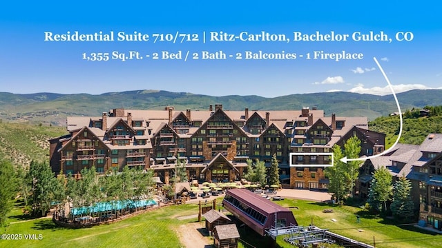 130 Daybreak Rdg Unit Hs710, Avon, CO 81620 - aerial view of mountains
