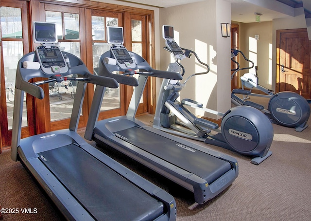 view of workout room