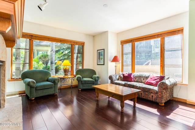 74 Cresta Rd Unit 110, Edwards, CO 81632 - living area featuring baseboards and wood finished floors