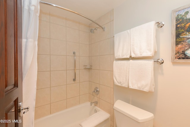 26 Avondale Ln Unit 104-H, Beaver Creek, CO 81620 - bathroom featuring shower / bath combo with shower curtain and toilet