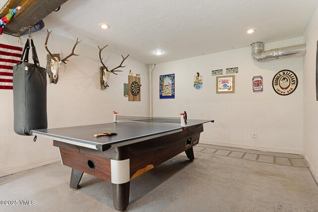 445 Pine St, Red Cliff, CO 81649 - rec room with recessed lighting and baseboards
