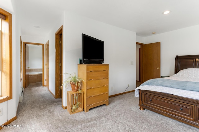 445 Pine St, Red Cliff, CO 81649 - bedroom with light colored carpet and baseboard heating