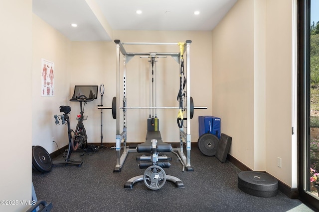 620 Jouflas Ranch Rd, Wolcott, CO 81655 - workout area featuring plenty of natural light and recessed lighting