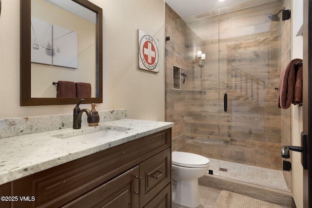 620 Jouflas Ranch Rd, Wolcott, CO 81655 - bathroom with vanity and a stall shower