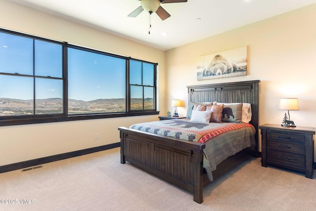 620 Jouflas Ranch Rd, Wolcott, CO 81655 - bedroom featuring light colored carpet and ceiling fan