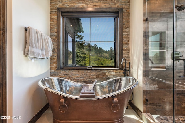 620 Jouflas Ranch Rd, Wolcott, CO 81655 - full bath featuring a soaking tub and a shower stall