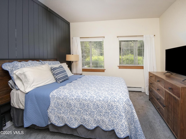 175 Hurd Ln Unit 3101, Avon, CO 81620 - carpeted bedroom featuring baseboard heating and wood walls