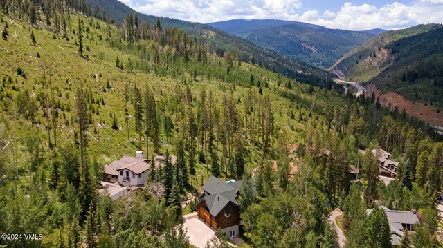 exterior space featuring a mountain view