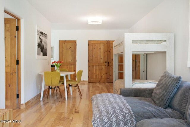 interior space featuring light hardwood / wood-style floors