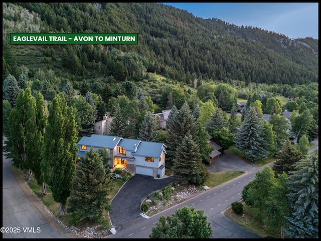 780 Deer Blvd, Avon, CO 81620 - aerial view of property's location featuring a heavily wooded area