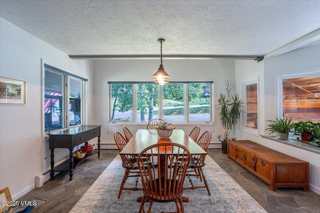 780 Deer Blvd, Avon, CO 81620 - dining space featuring a textured ceiling