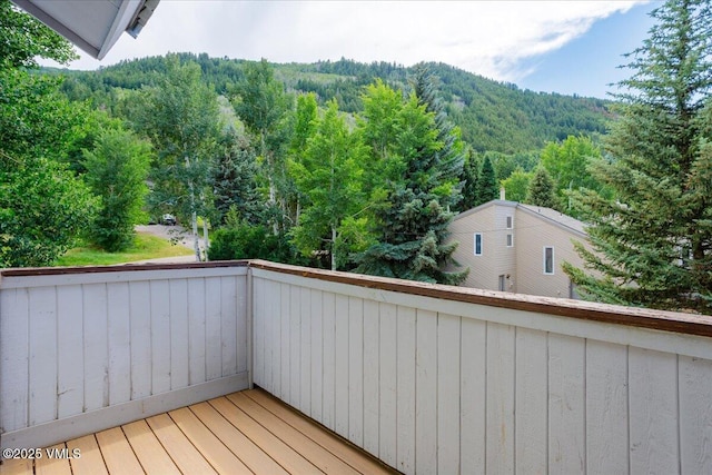 780 Deer Blvd, Avon, CO 81620 - balcony featuring a forest view and a mountain view