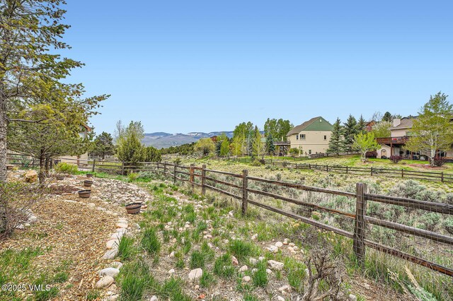 1367 Mesa Dr, Eagle, CO 81631 - view of yard featuring fence, a view of rural / pastoral area, and a mountain view