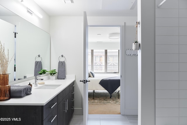 430 S Frontage Rd E Ru-D, Unit Ru-D Vail, CO 81657 - ensuite bathroom with vanity and tile patterned floors